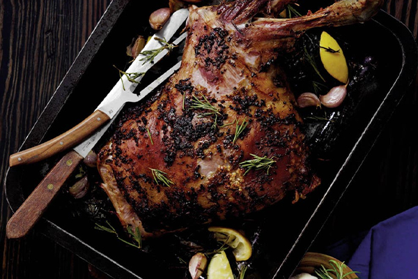 Provenance recipe: Roast lamb shoulder with garlic, rosemary and lemon marinade